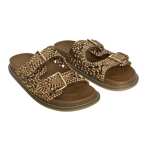 Joie Weaver Slide Sandals Brown Shoe Size 9.5 - Picture 1 of 8
